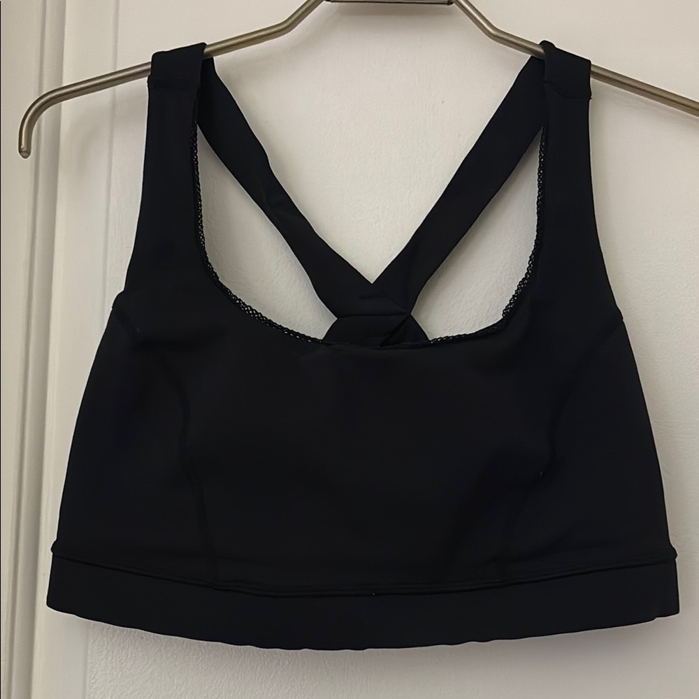 Lululemon High Support Black Sports Bra